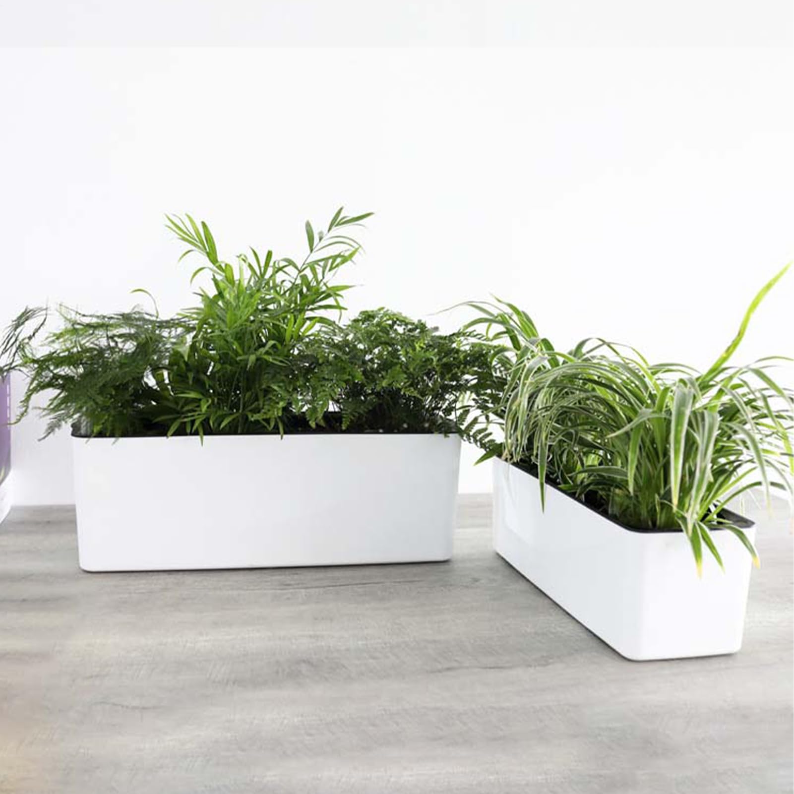 für Zimmerpflanzen, selbstbewässernder, atmungsaktiver Blumentopf – selbstbewässernder Übertopf – für Balkon, Fensterbank, Terrasse, Eingang, Wohnzimmer, Innen- und Außenbereich,