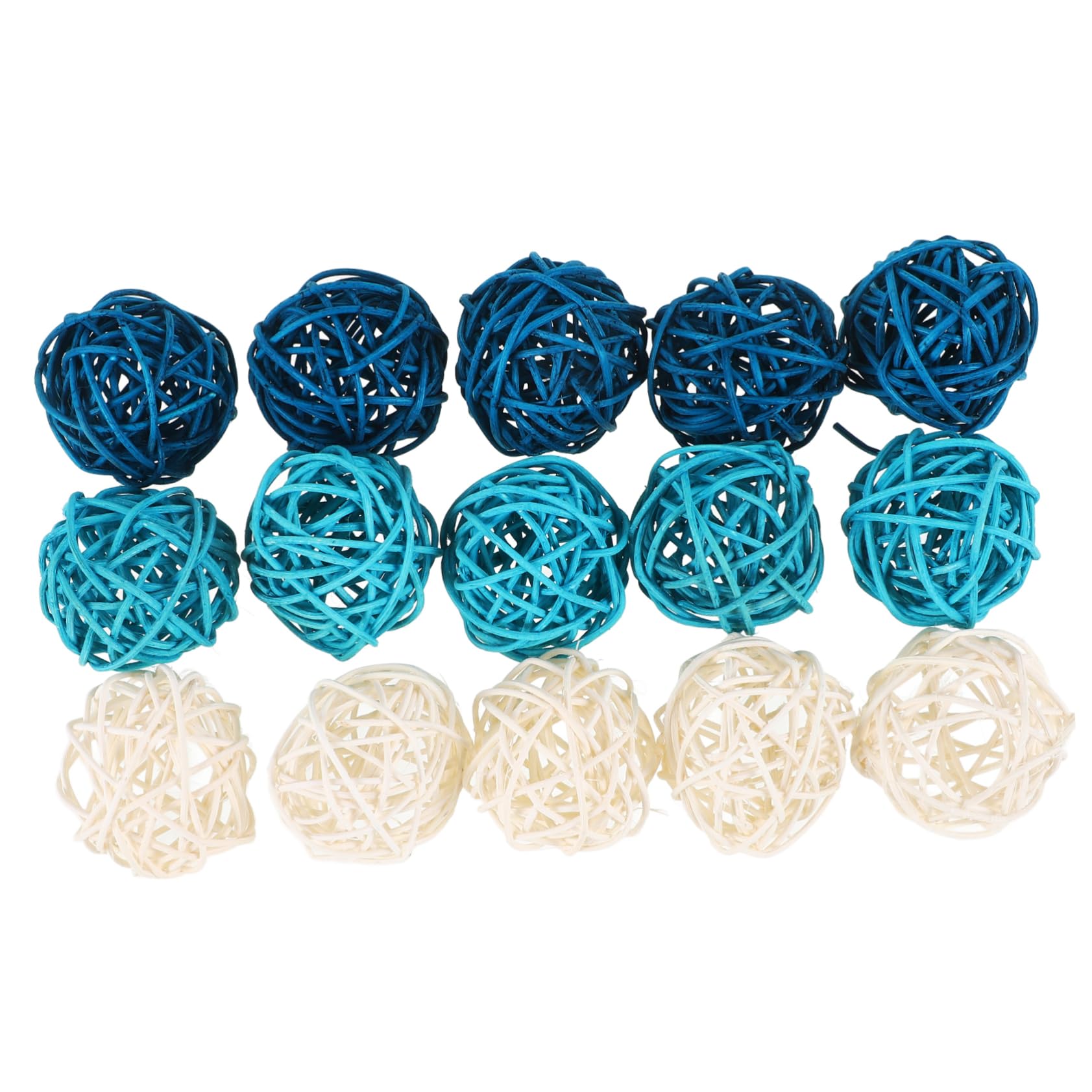 TOPBATHY 15pcs Takraw Aromatherapy Ball Vase Fillers for Home Decor Decorative Bowl Fillers Vase Filler Balls Orbs Filler Decorative Balls for Centerpiece Bowls Sphere Balls Rattan
