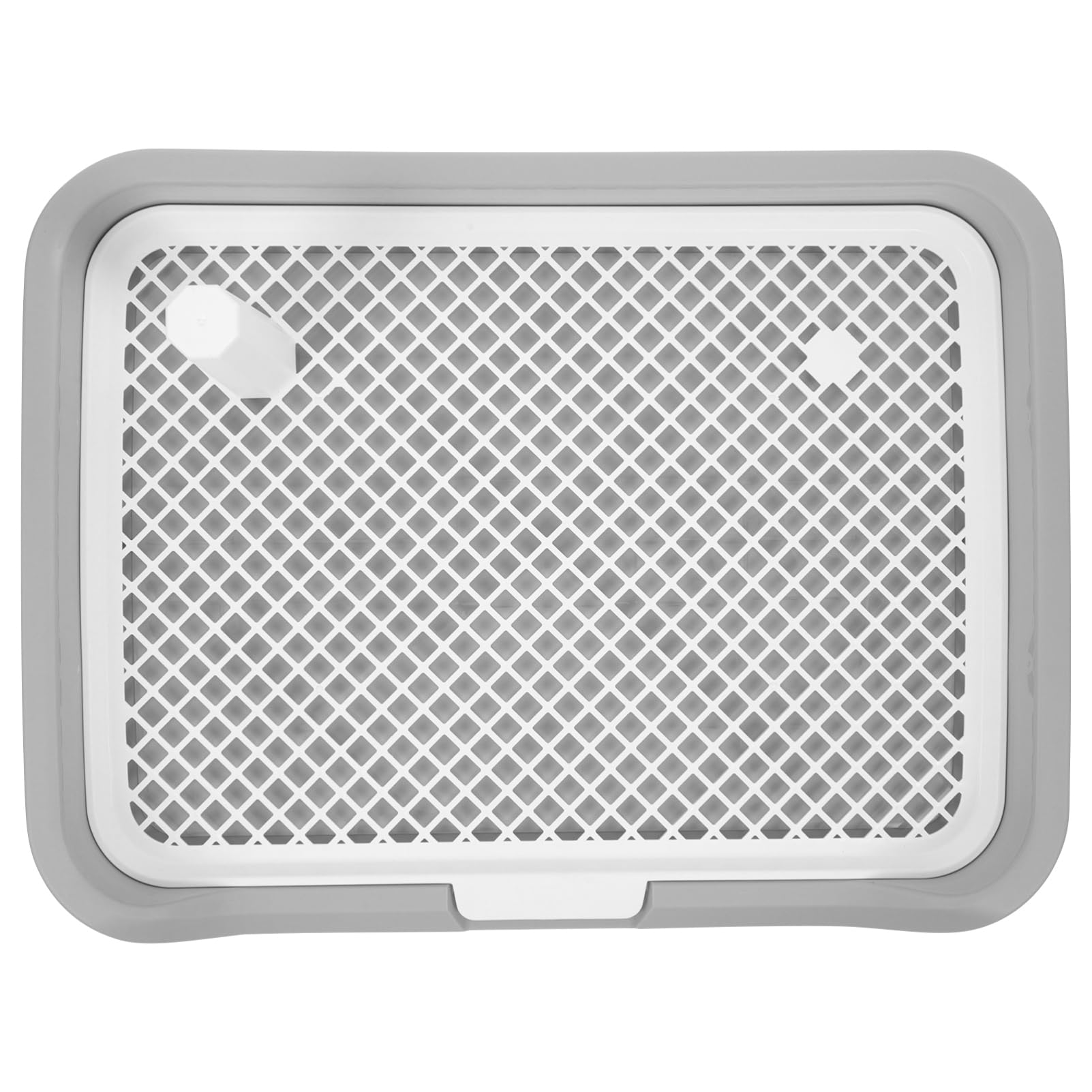 Mikikit Indoor Dog Potty Tray Capacity Pet Toilet for Dogs with Slide Mesh Design Splashproof Pee Tray Holder Durable Material for Easy Up