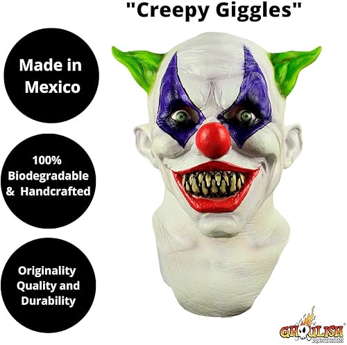 Miniatura 2 de Ghoulish Productions Máscara de payaso espeluznante para adultos