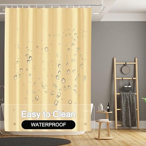 Miniatura 4 de TIKABC Forro de cortina de ducha azul oscuro, forro de ducha de PEVA 4G, cortinas de ducha impermeables de plástico, 72 x 72 pulgadas con agujeros