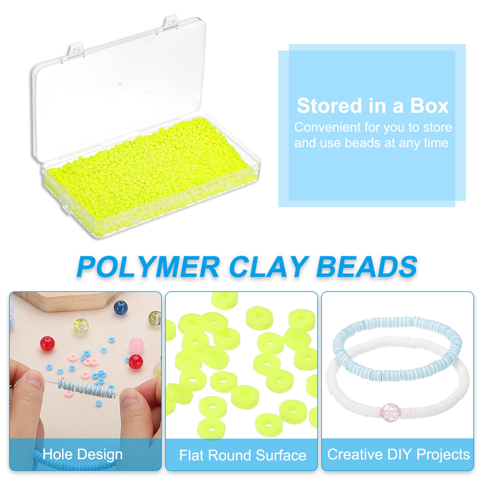 PATIKIL 4000 Pcs Clay Beads Bracelet Making Kit - Image 3