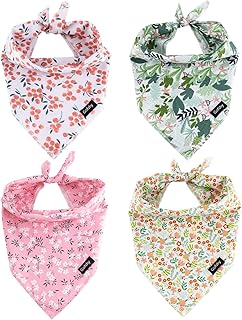 Floral Dog Bandana 4-Pack