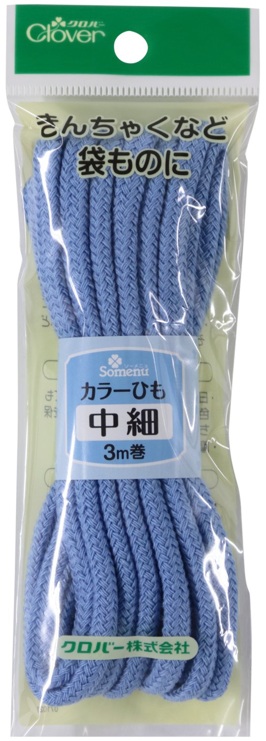 Amazon | クロバー(Clover) Clover カラーひも 中細 3m巻 ブルー 26