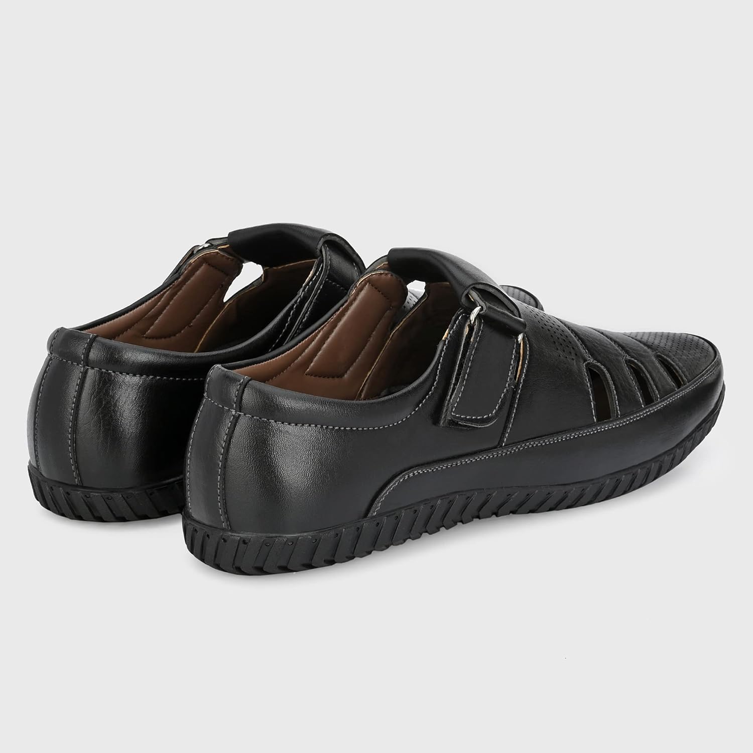 Centrino Men’s Sandals for Man | Stylish Fisherman Sandals with Cushioned Insole, Hook & Loop Strap, Comfortable Walking & Travel Sandal (2340) - Image 8