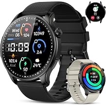 Smart Watch for Men Women Fitness Waterproof Running Digital Mens Watches Step Pedometer Tracker Make Answer Call SpO2 Sleep Heart Rate Monitor Smartwatch Android Phone iPhone Samsung Compatible