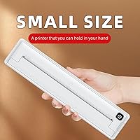 Vista 3 de Bewinner Impresora térmica A4 Bluetooth - Mini impresora sin tinta de 200 ppp, impresora térmica inalámbrica recargable portátil para escuela