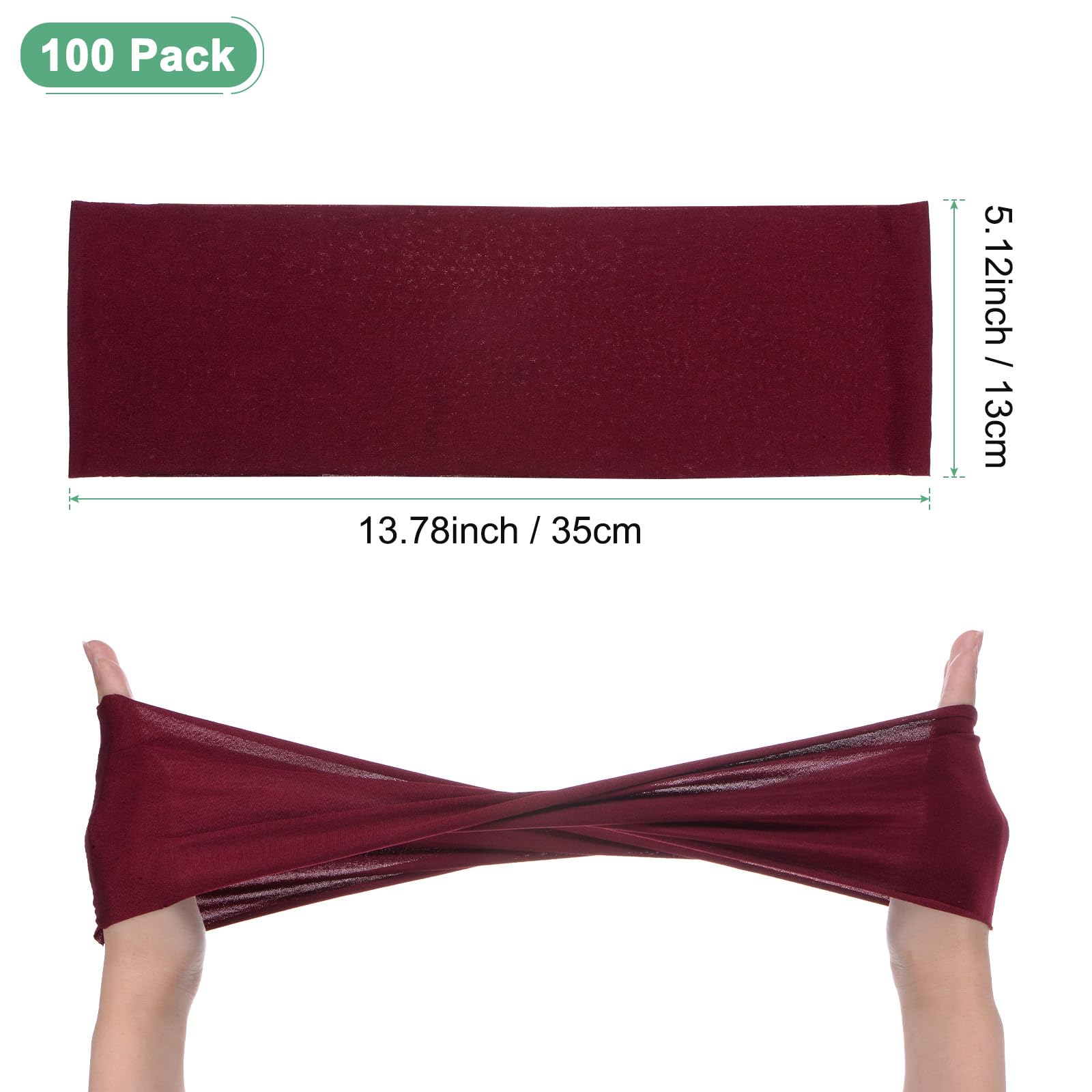 M METERXITY 100-Pack Spandex Chair Sashes - Image 3