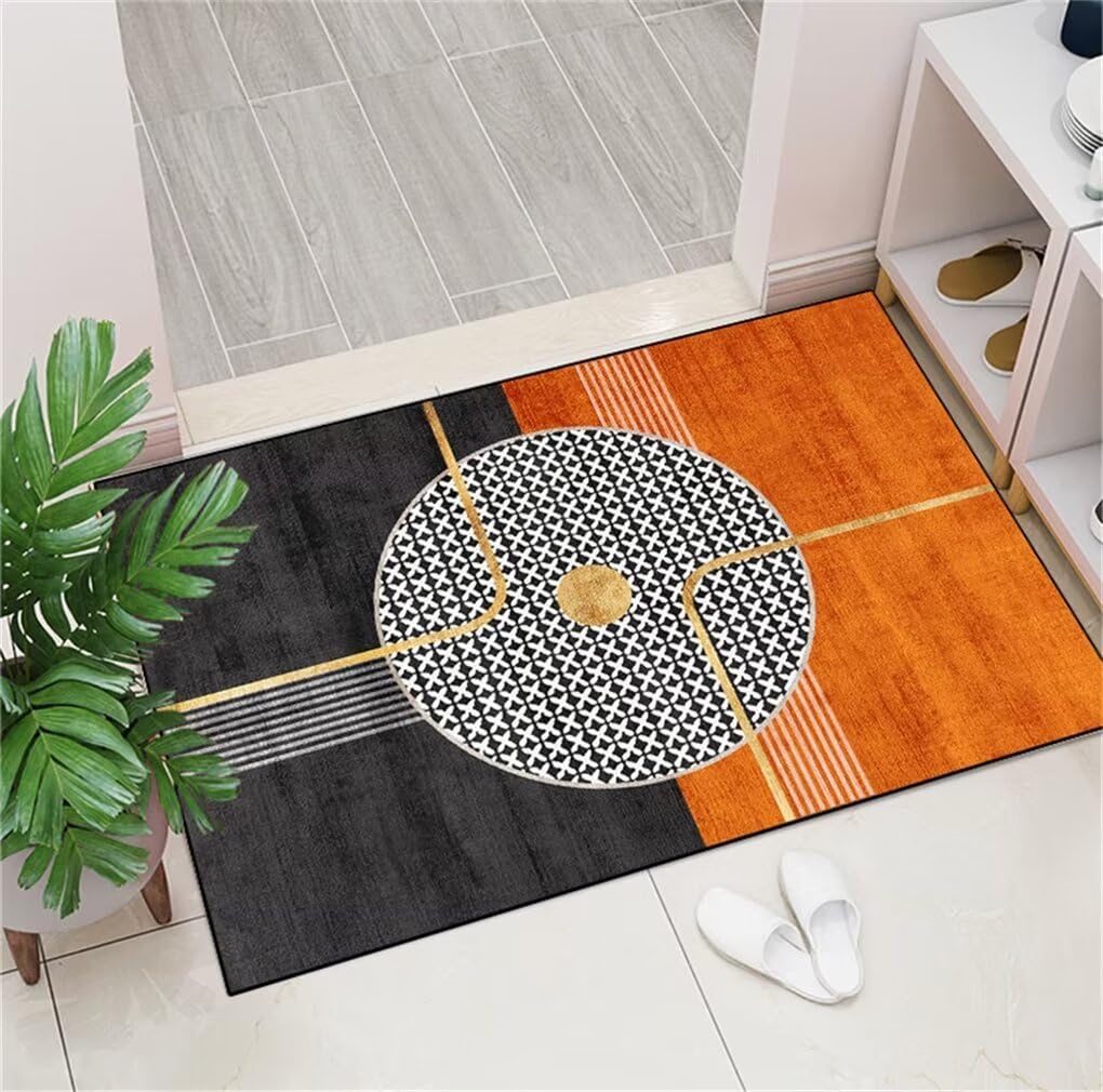 Tapis chambre enfant garçon orange grand tapis salon doux 200x250