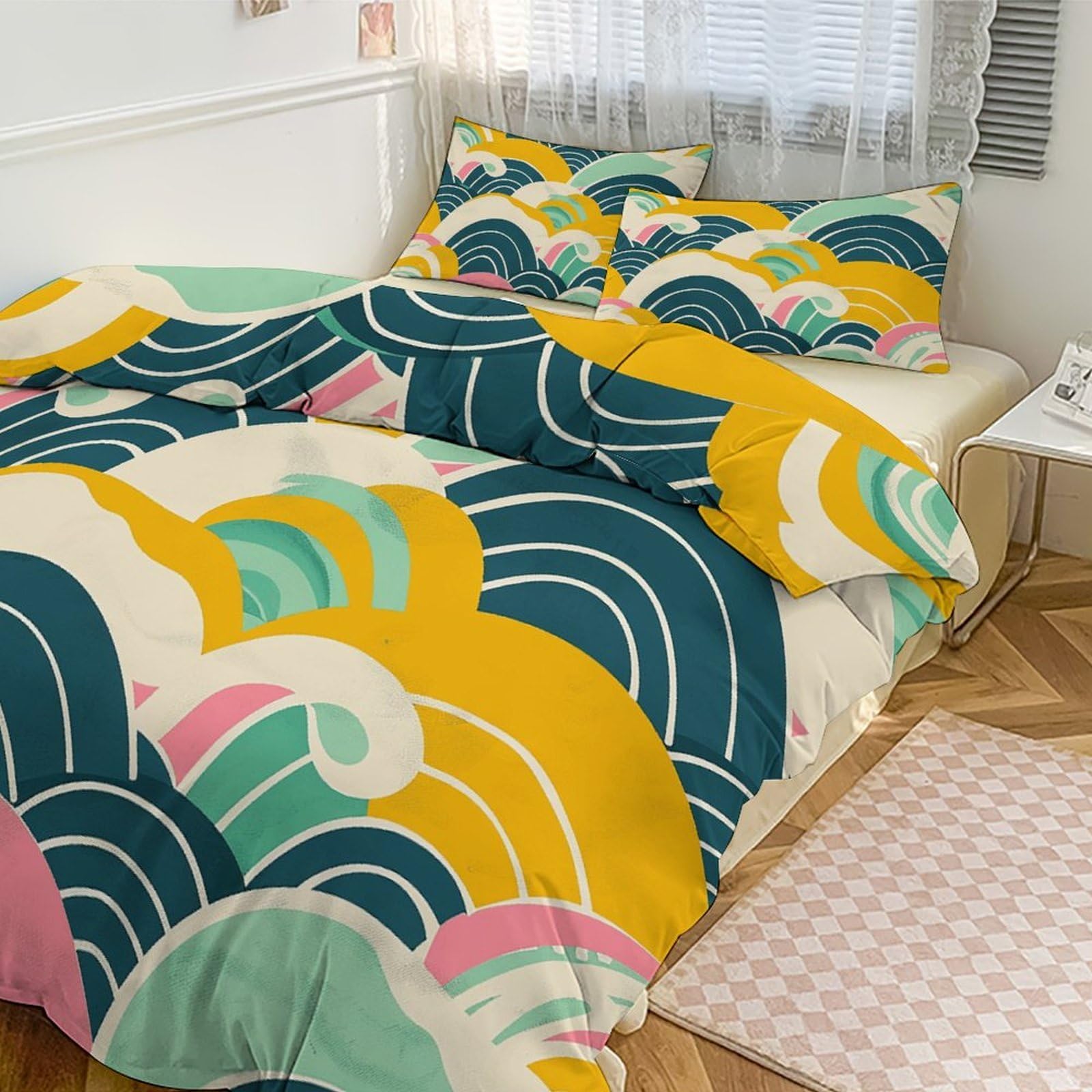 Housse de couette motif japonais pour des nuits sereines et douces