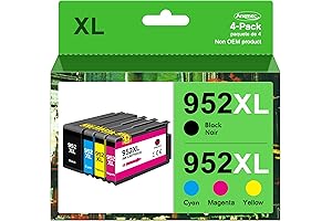 952XL Ink Cartridges Replacement for HP 952XL Combo Pack