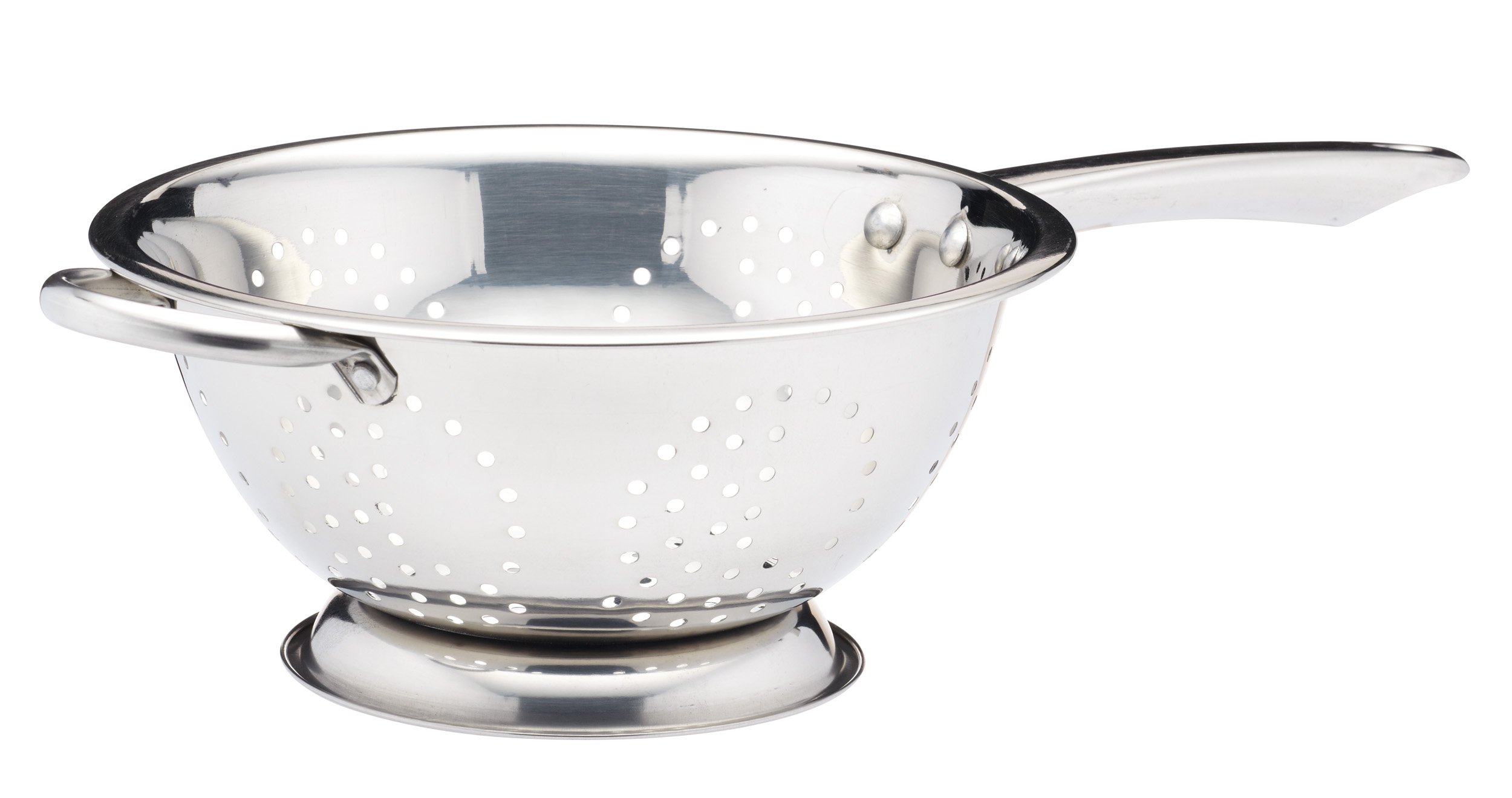 GEFU Colino Scolapasta In Acciaio Inox – 24 Cm Di Diametro, 4 Litri – Con Manici Ergonomici E 3 Piedi