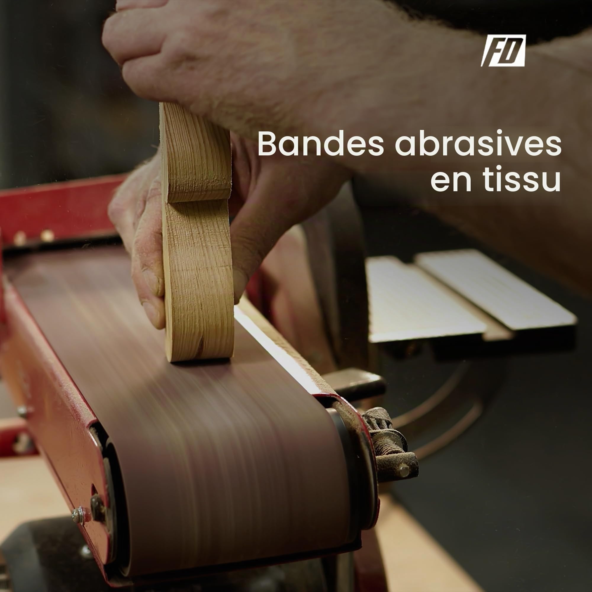 Bandes Abrasives en Tissu │ 25 pièces │ 75 x 533 mm │ Mixpack (5 x grain 40/60/80/120/180 chacun) │ pour ponceuses à bande │ Papier Abrasif │ Ensemble de Bandes Abrasives