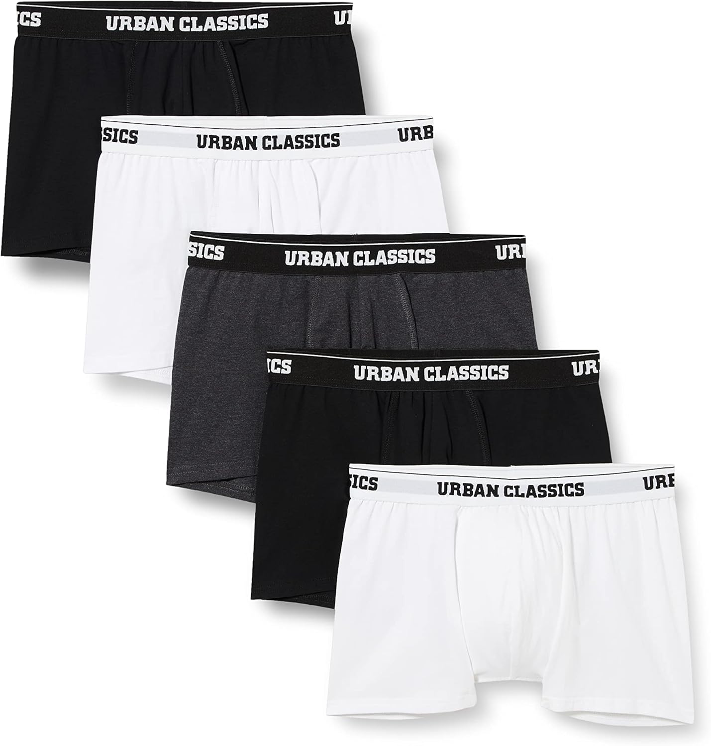 Urban Classics Organic Boxer Shorts 5-pack, Ropa Interior, para Hombre