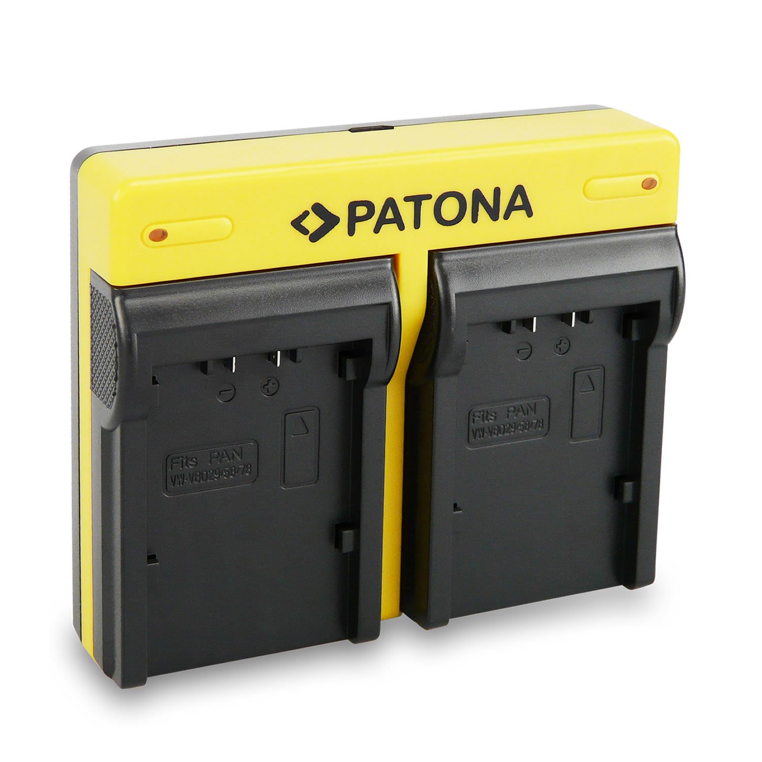 PATONA Cargador Dual para baterías VW-VBD29 VW-VBD58 VW-VBD78 Compatible con Panasonic AJ-PX298MC, HDC-MDH2GK, AJ-HPX270, Micro USB