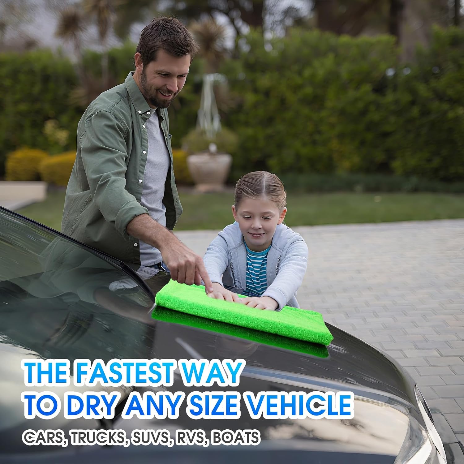 BMLEI Car Drying Towel, 48”x24” Extra Large Microfiber Car Cleaning Towel