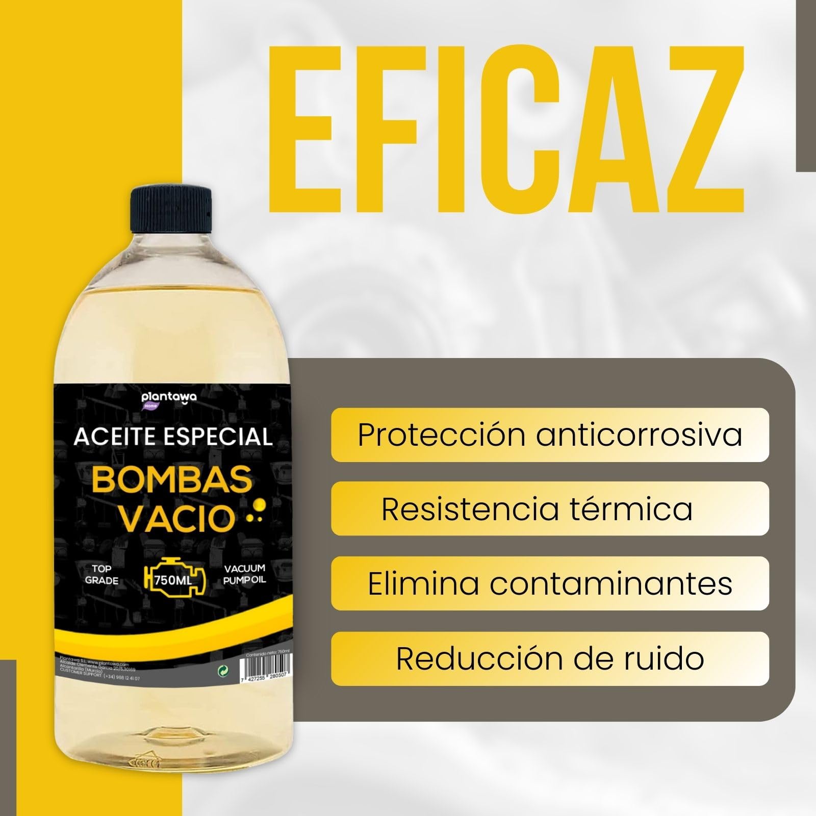Aceite para Bomba de Vacío 750ml Universal para Todas las Bombas