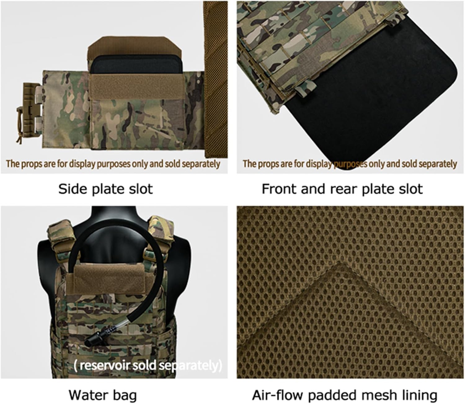 vAv YAKEDA Tactical Outdoor Vest Quick Release Adjustable Hunting Vest with PALS Molle System - Image 5