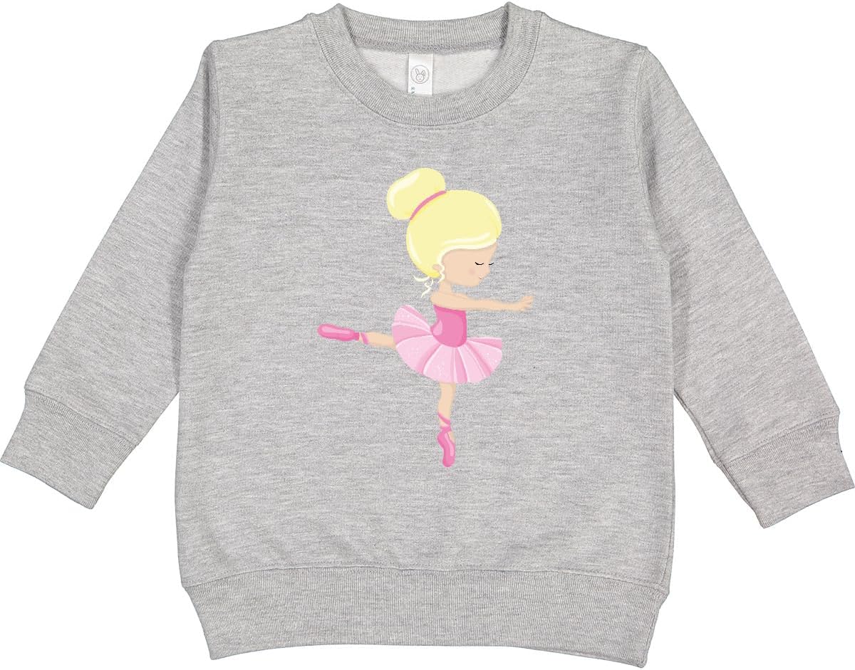inktastic Ballerina, Ballet Girl, Ballet Dance, Blonde Hair Toddler Sweatshirt