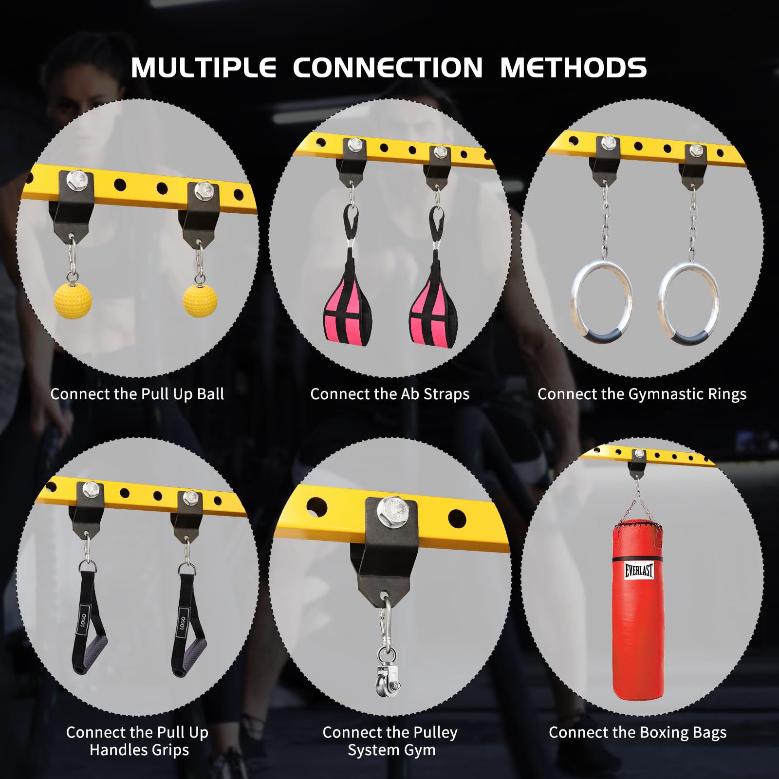 Shackel Racks Snapklik.com : Power Rack Shackle Band Attachment: Gym Equipment ...