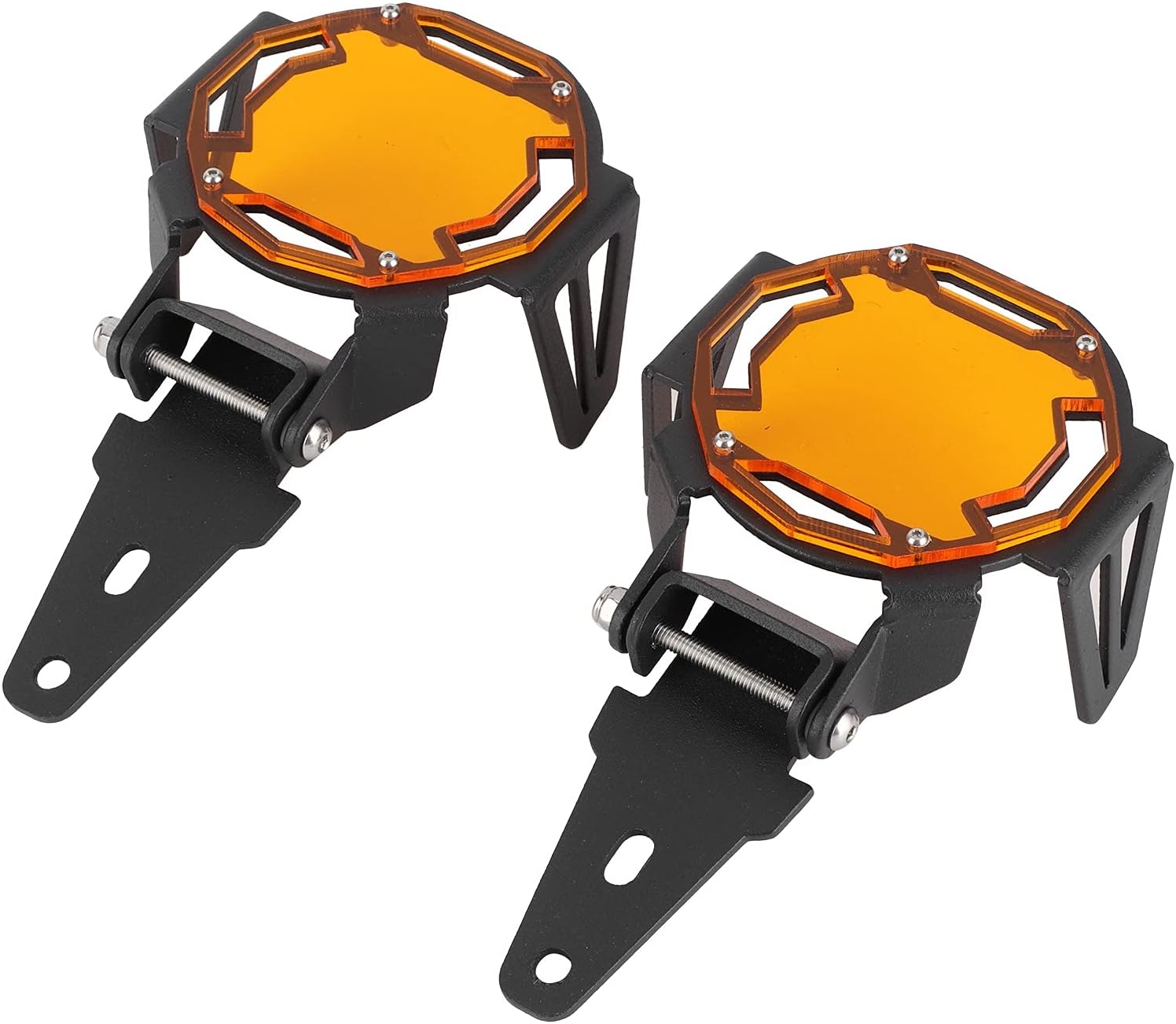 Tbest R1250Gs Spotlight Cover,R1200Gs Accessories R1250 Gsa Accessories Light Covers Motocycle Fog Light Guard Protective Cover Led Lamp Protector Fit For R1200G(Orange)