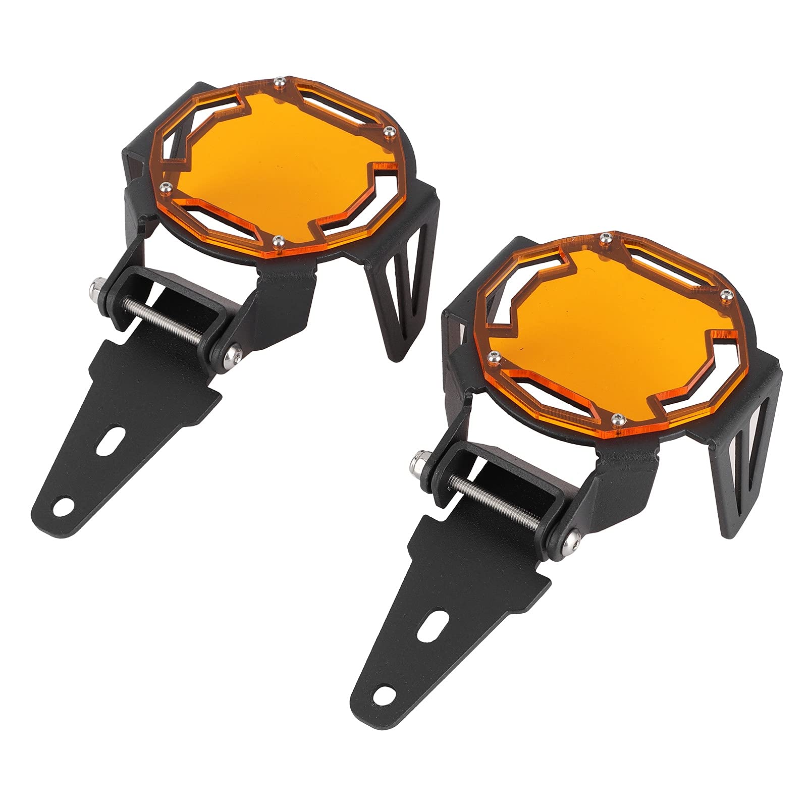 Guardia de Luz de Niebla de Motocicleta de Aluminio, Protege la Lámpara LED OEM, Se Adapta a R1200GS R1250GS Adventure Lc, S1000XR F750GS F850GS (ORANGE)