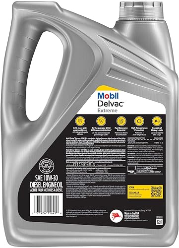 Miniatura 2 de Mobil Delvac Extreme 122454 - Aceite de motor diésel, 10W-30, 4 galones