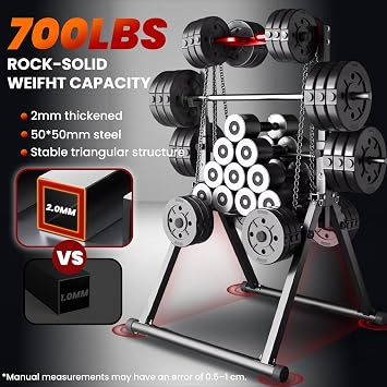 WATBKHE Power Tower Pull Up Dip Station Foldable, Pull Up Bar Station Adjustable, Multi-Function Home Gym, Strength Training Fitness Equipment