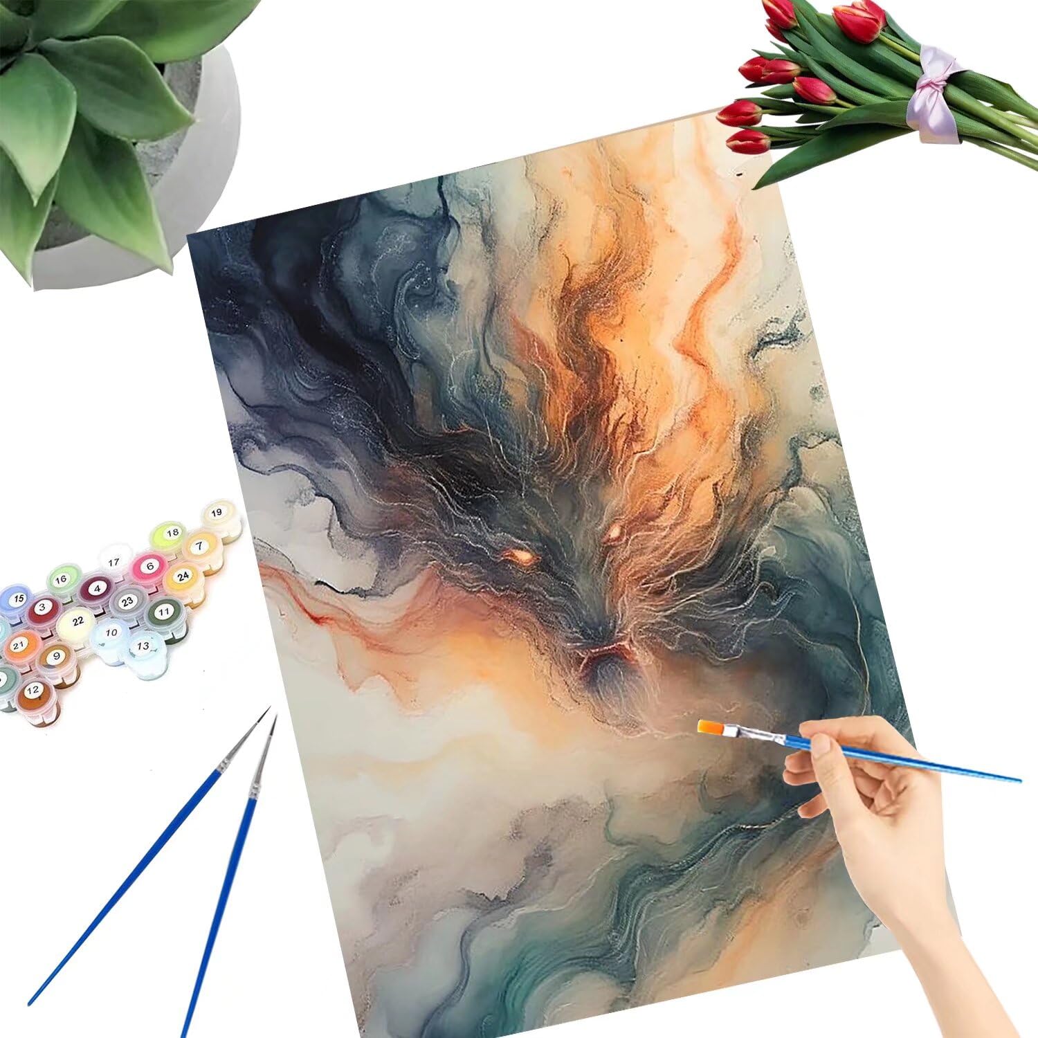 Malowanie po numerach abstrakcyjne malowanie po numerach dla dorosłych smok malowanie według numerów dla dorosłych rzemiosło, malowanie według numerów dzieci, obraz olejny akrylowy pigment rysunek