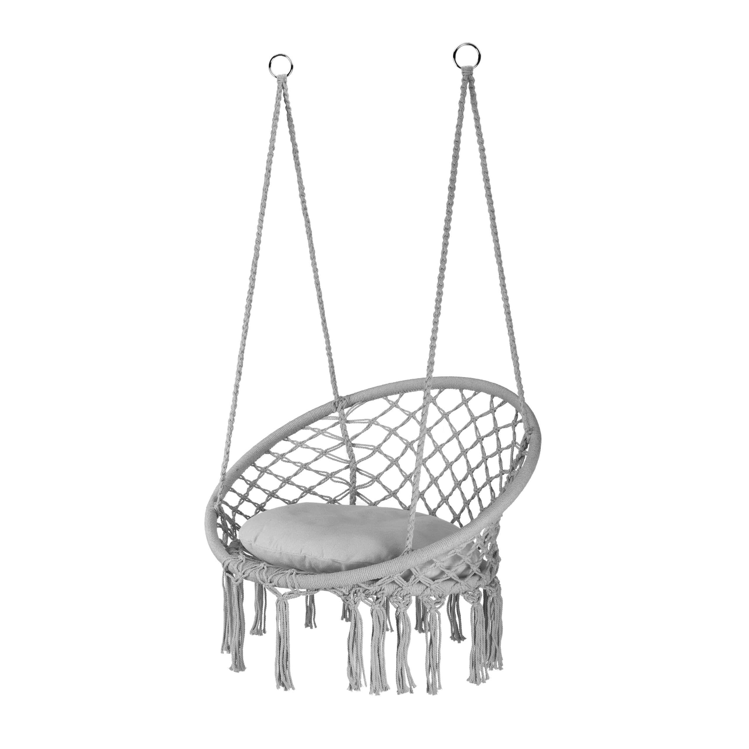 Fauteuil Suspendu XXL pour Extérieur, Chaise Suspendue jusqu'à 150 kg, Siège Suspendu Intérieur et Extérieur