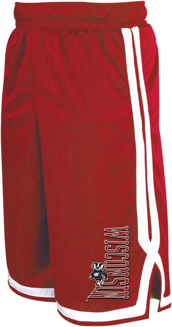 NCAA Wisconsin Badgers Men's Long Mesh Pocket Short