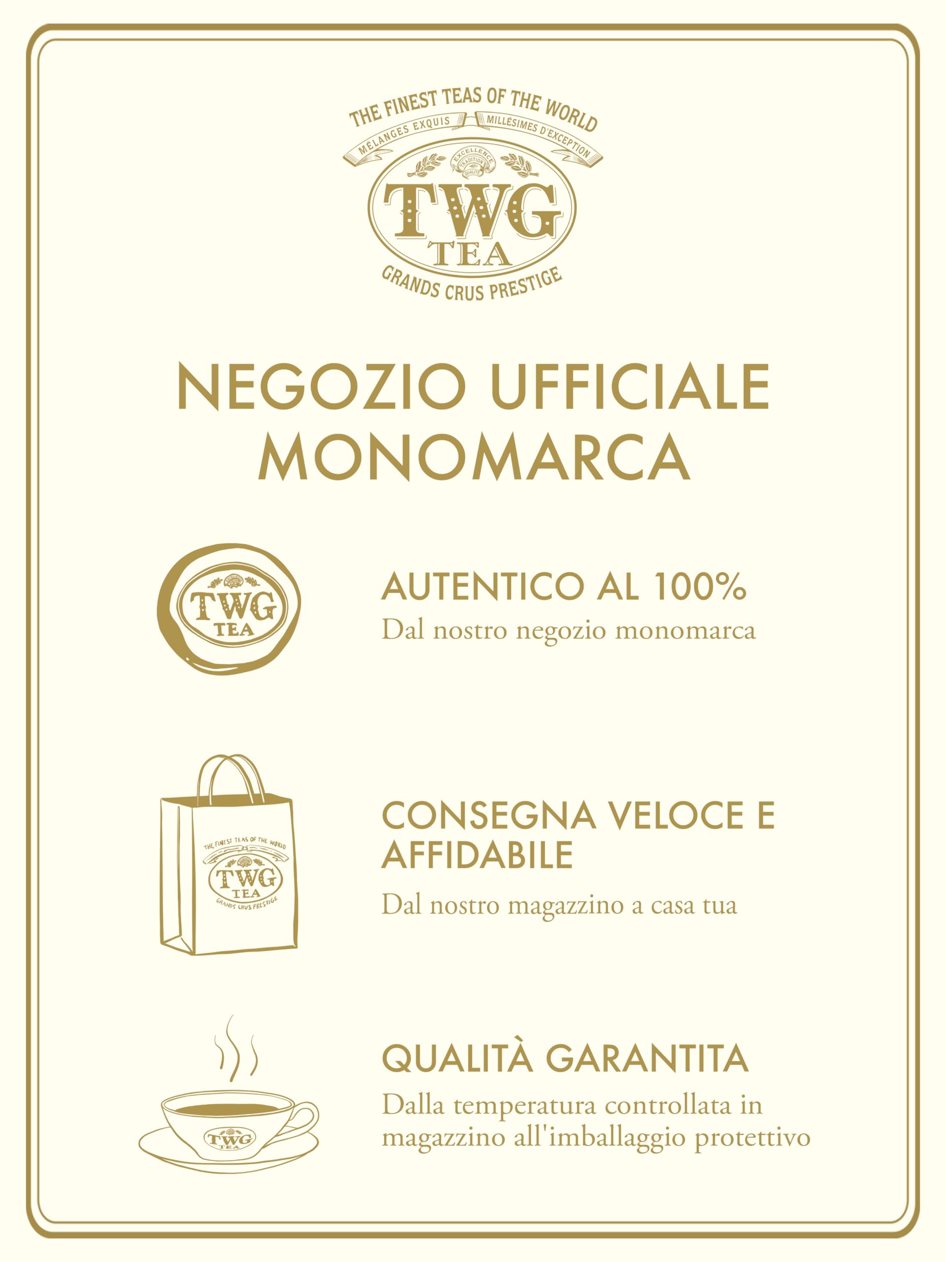 TWG Tea | Emperor Pu Erh. Miscela di tè nero in foglia, in un'elegante scatola di latta Haute Couture. Confezione regalo da 100 g