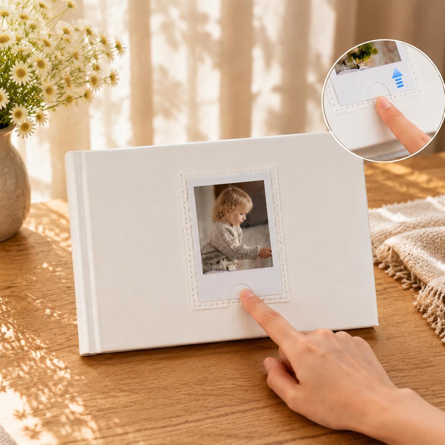 Ruibytree 64 Pockets Polariod Photo Album for Insatx Mini Pictures, White