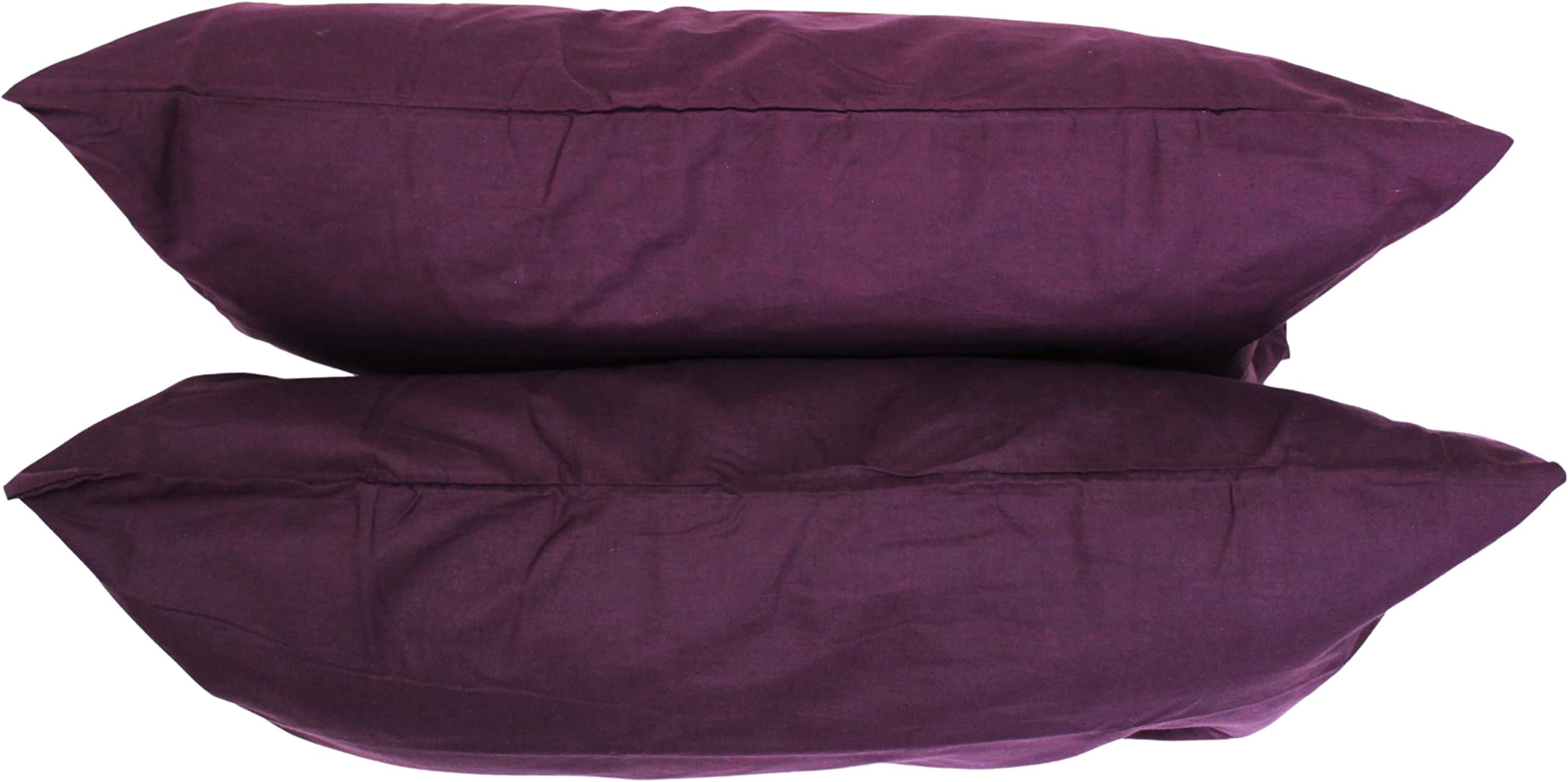 SWANKY HOMEPillowcase 2 pack | 200 Thread Count Soft Cotton Blend | 50 x 75 cm Pillow Case Pair (Plum)
