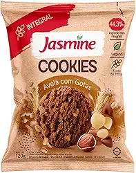 Jasmine Cookies de Avelã com Gostas Integral 120g