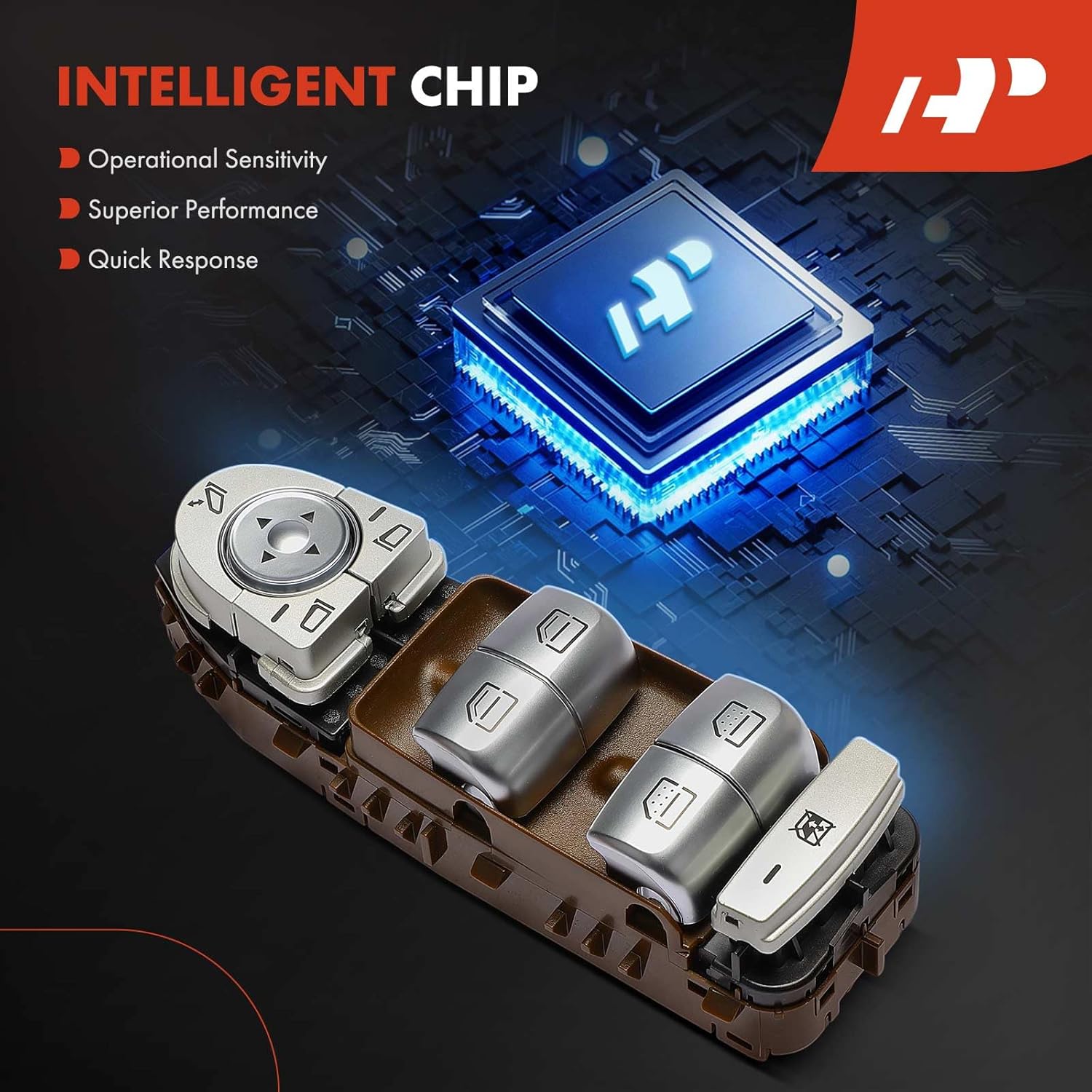 A-Premium Master Power Window Switch Compatible with Mercedes-Benz W213 Series E200 2016-2018, E250 2017, E300/E400 2016-2018, E43 AMG 2017, E500 2017, Front Left Driver Side