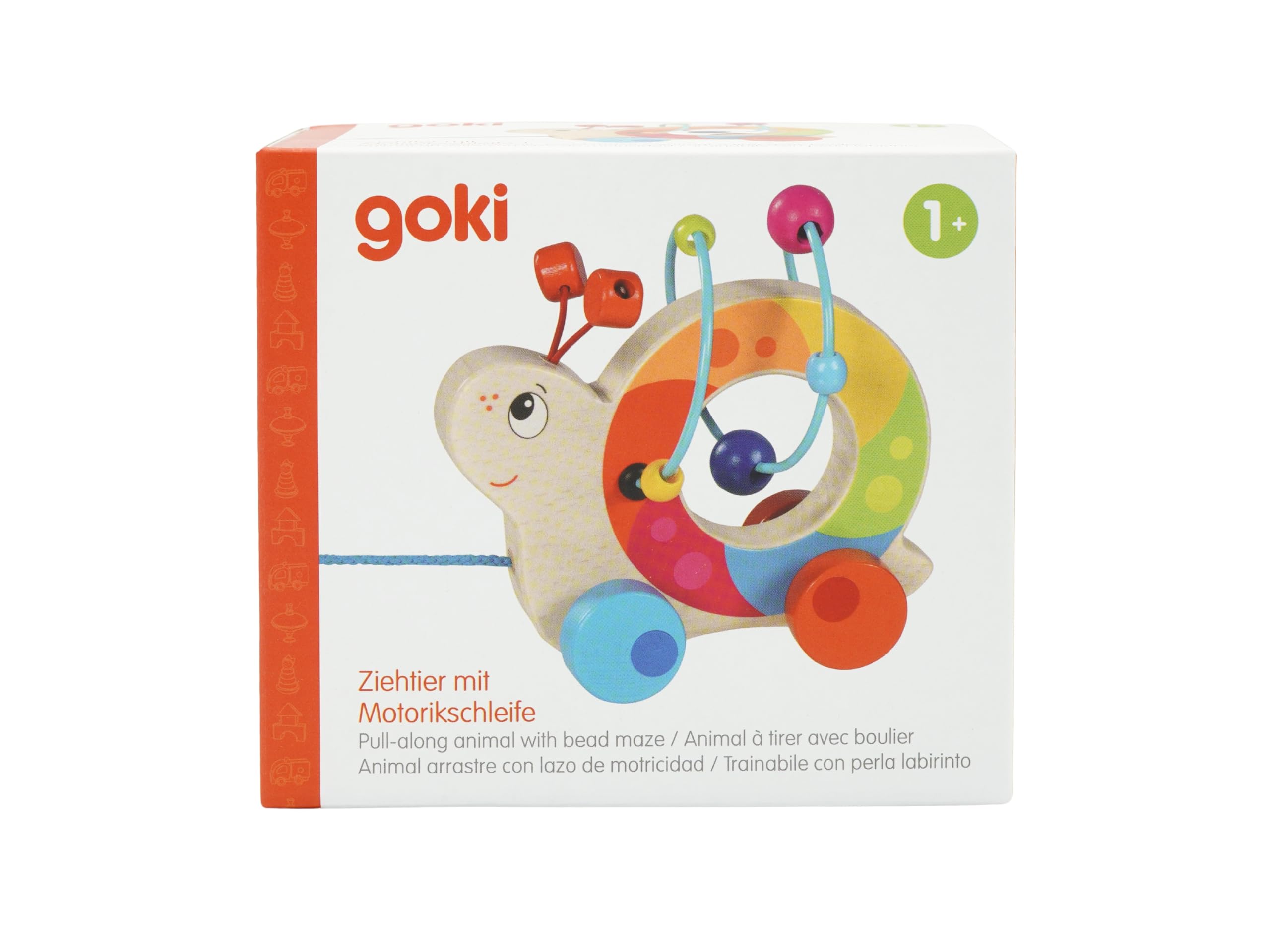 Goki 54862 Frein d'escargot avec Boucle de Moteur pour véhicules Multicolore