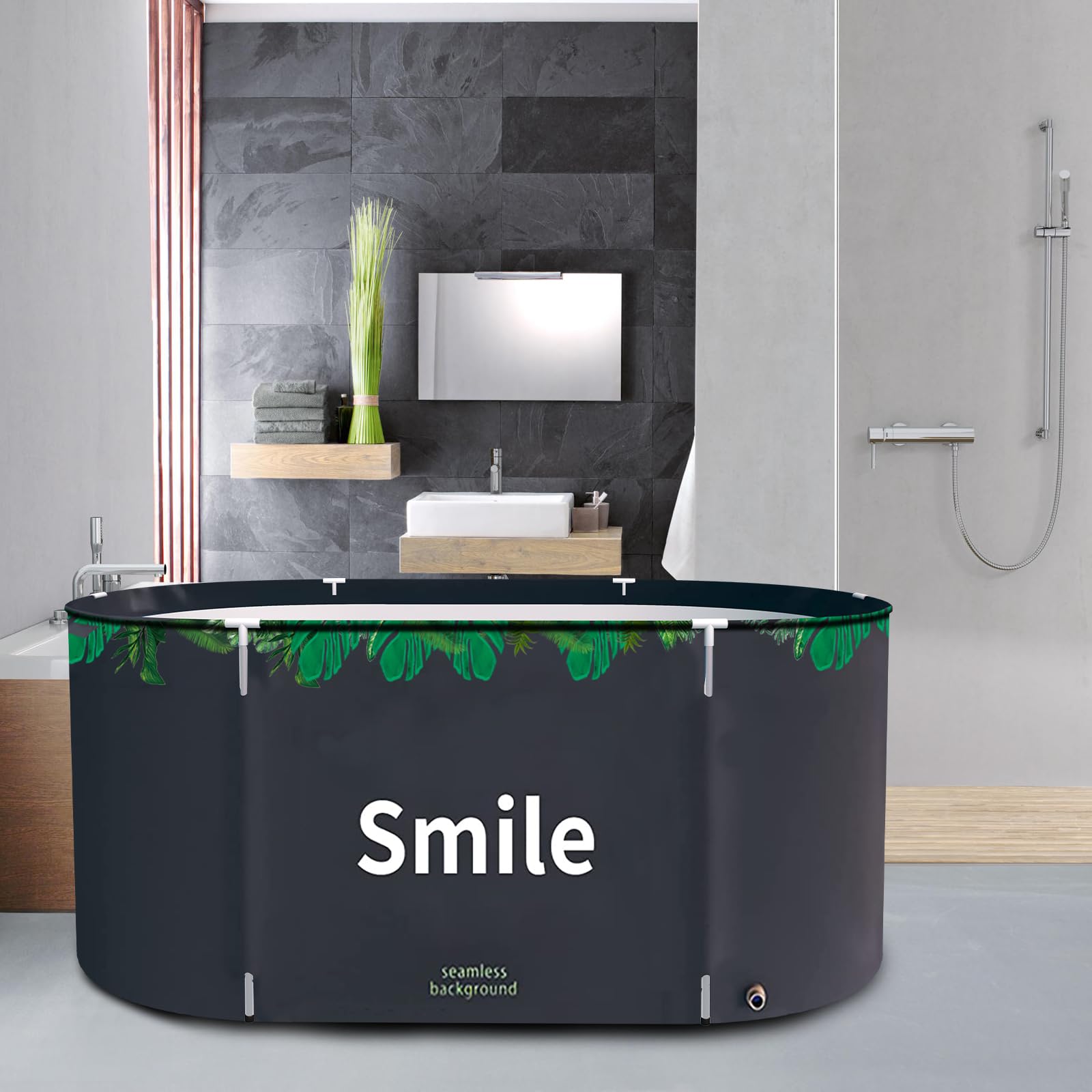 MKSY Ice Bath Tub for Athletes,XL Protable Cold Plunge Tub for Cold Water Therapy Training,Spa Bath,versatile indoor outdoor use,Easy Install