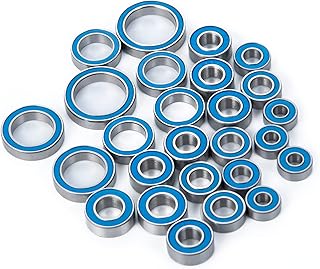 BRKRC 26PCS Steel Sealed Blue Ball Bearing Kit for 1/10 TRX-4 TRX4 RC Crawler Car Upgrade Parts