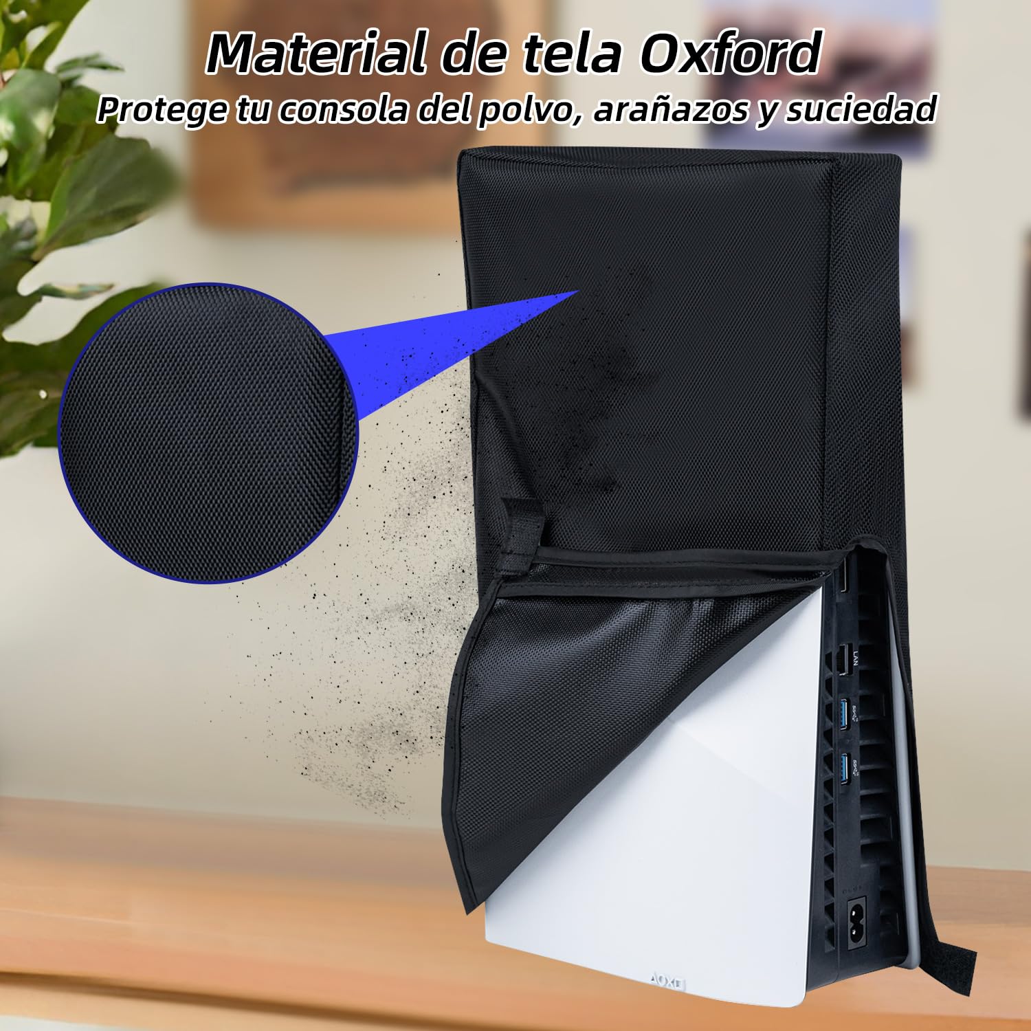 Mcbazel PS5 Slim Funda Antipolvo, Cubierta Protectora Antirrayas, a Prueba de Polvo para Consola de Juegos PlayStation 5 Slim Digital/Disc - Negra（no para ps5/ps5 Pro