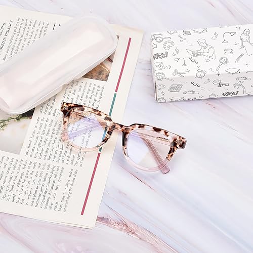 Miniatura 6 de OPTOFENDY Lentes de gran tamaño con bloqueo de luz azul para mujer, antifatiga ocular y protección UV, anteojos cuadrados para computadora