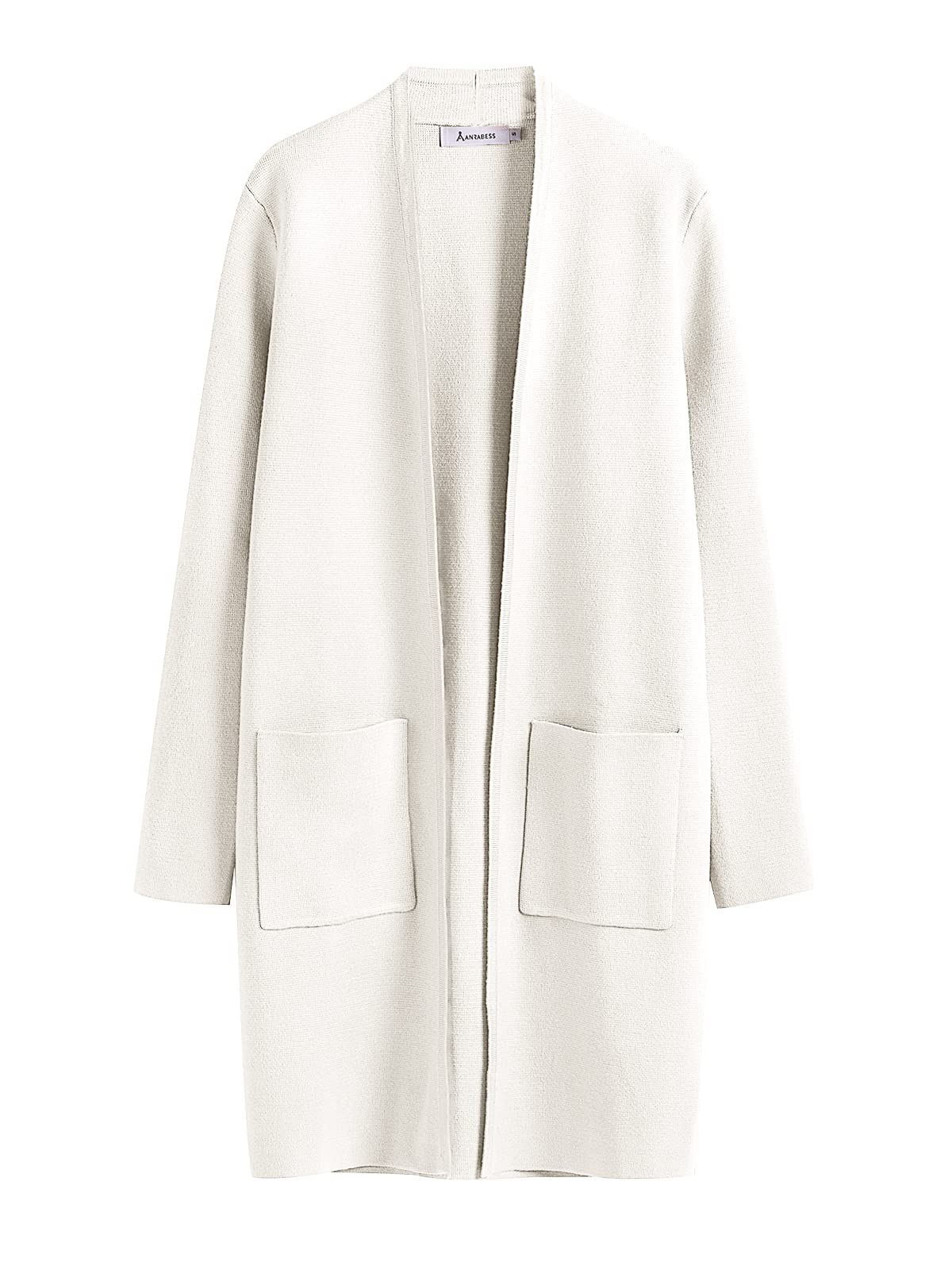 ANRABESSCardigan Sweater for Women Casual 2023 Fall Winter Fashion Coat Long Sleeve Open Front Knit Coatigan Clothes