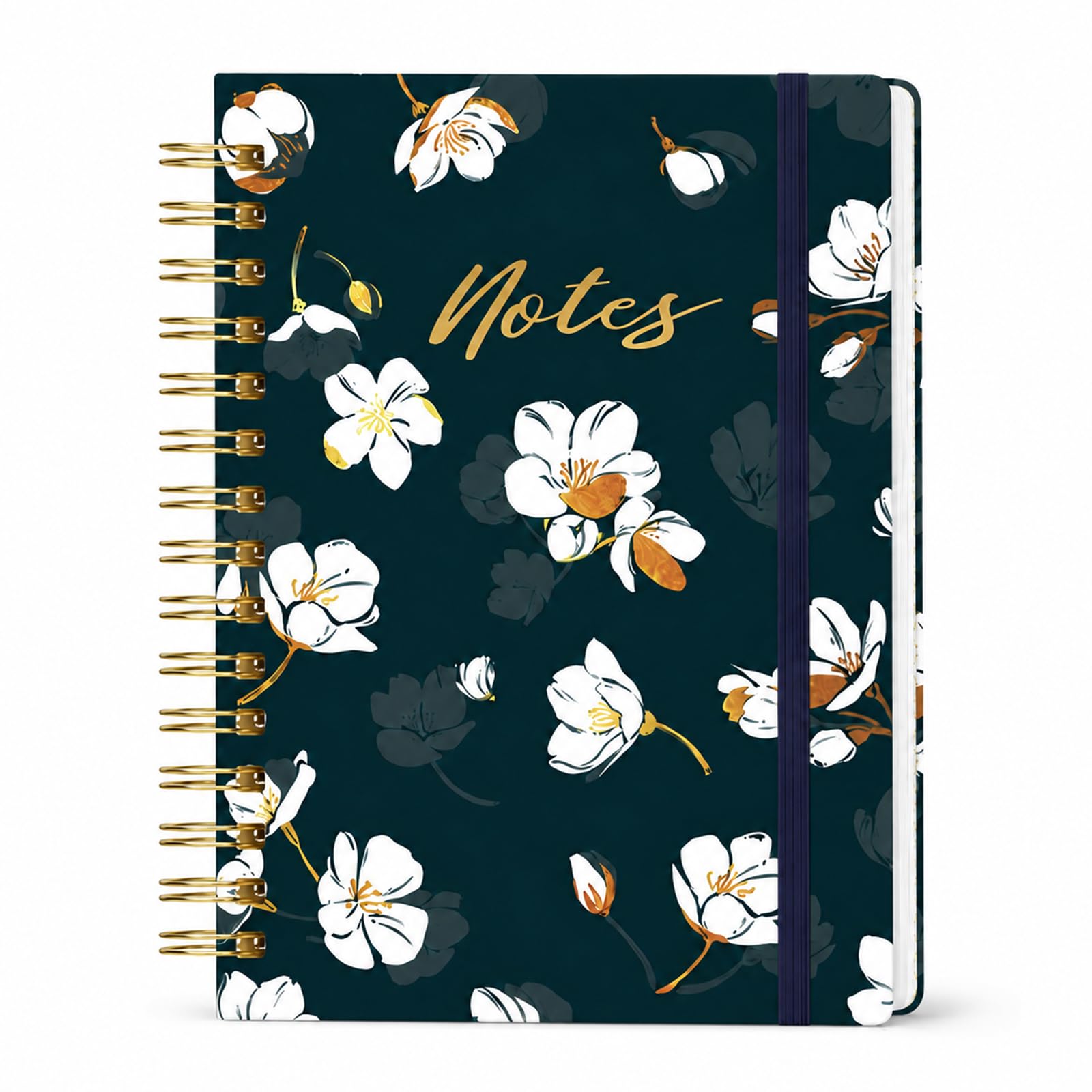 ILOVMUP A5 Hardcover Spiral Notebook, Lined Notepad with 140 Pages