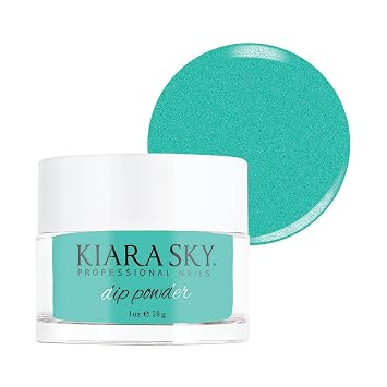 Kiara Sky Professional Nails Dip Powder - Shake Your Palm Palm D588 - Green Jade Shimmer