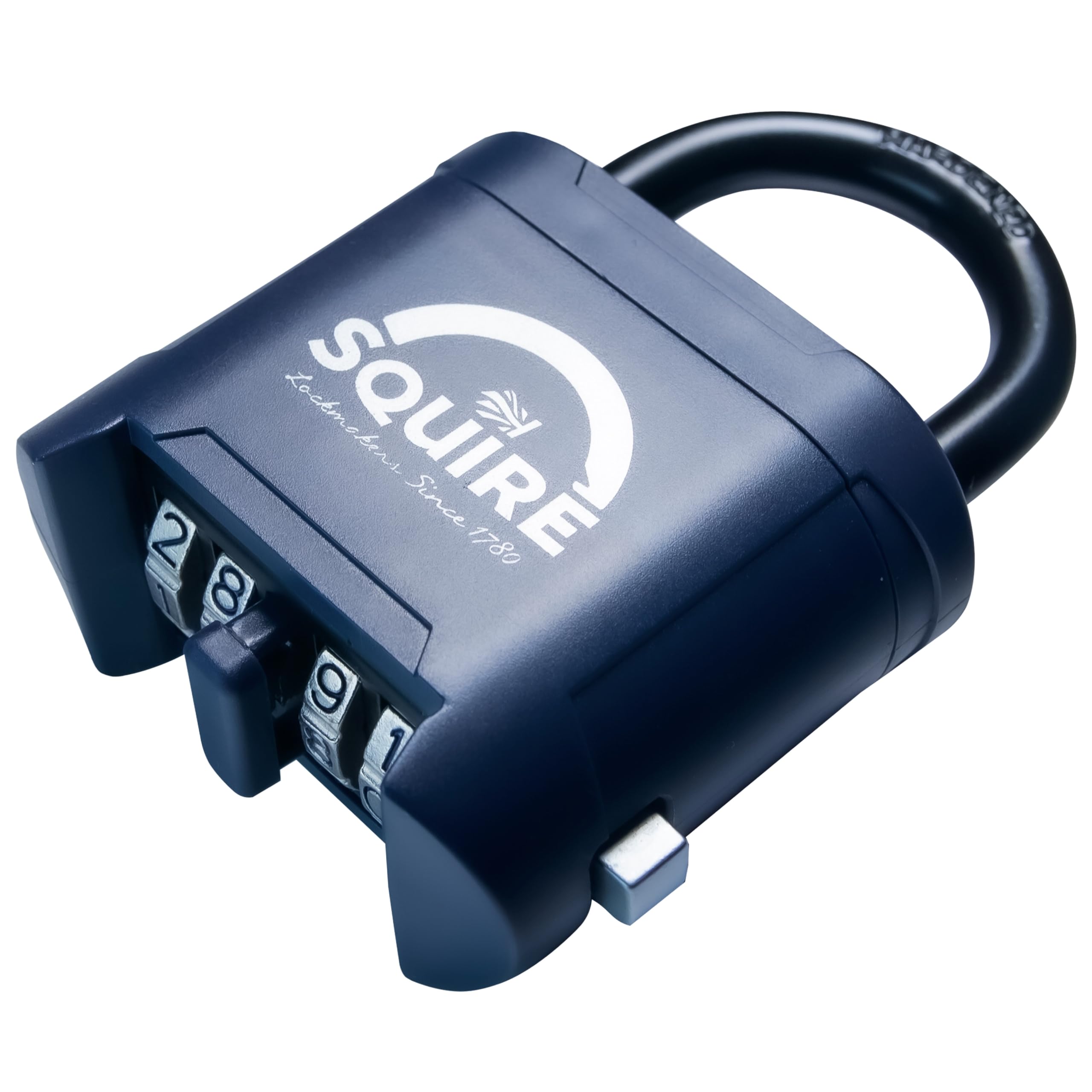 Squire Mystic Combi BF60 Heavy Duty Combination Padlock - 4 Wheel Code Lock for Shed Gate, Outdoor Use - Keyless Security