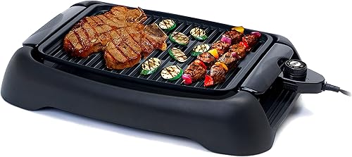 Miniatura 7 de Elite Gourmet EPN160X 5.5 x 5.3" Multifuncional, compacta prensa eléctrica Panini, parrilla de contacto, parrilla plana de 180°, ligera, placa