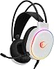 Rampage ROGUE White USB RGB Led Gaming Player Headset with Microphone