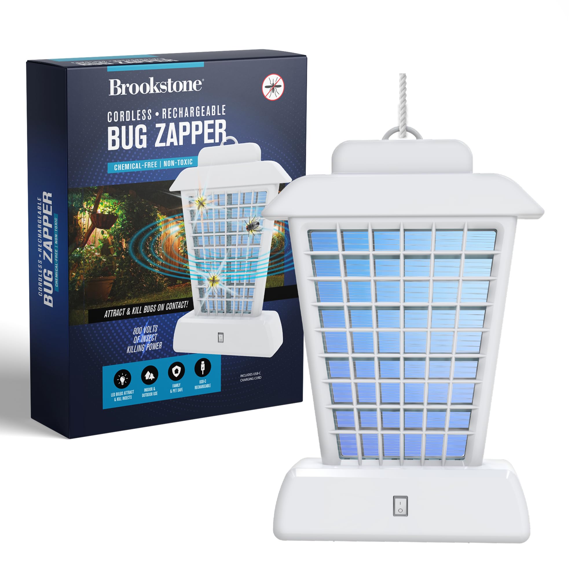 Amazon.com : Brookstone Lantern Bug Zapper - Cordless