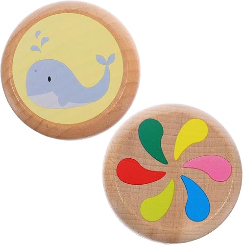 Miniatura 7 de Vaguelly 10 Pcs Children's Yo-yo Wood Toys Finger Kids Toys Classic Wood Yoyo Educational Game Woody Toy Yoyo Ball Automatically Returns Yo-yo