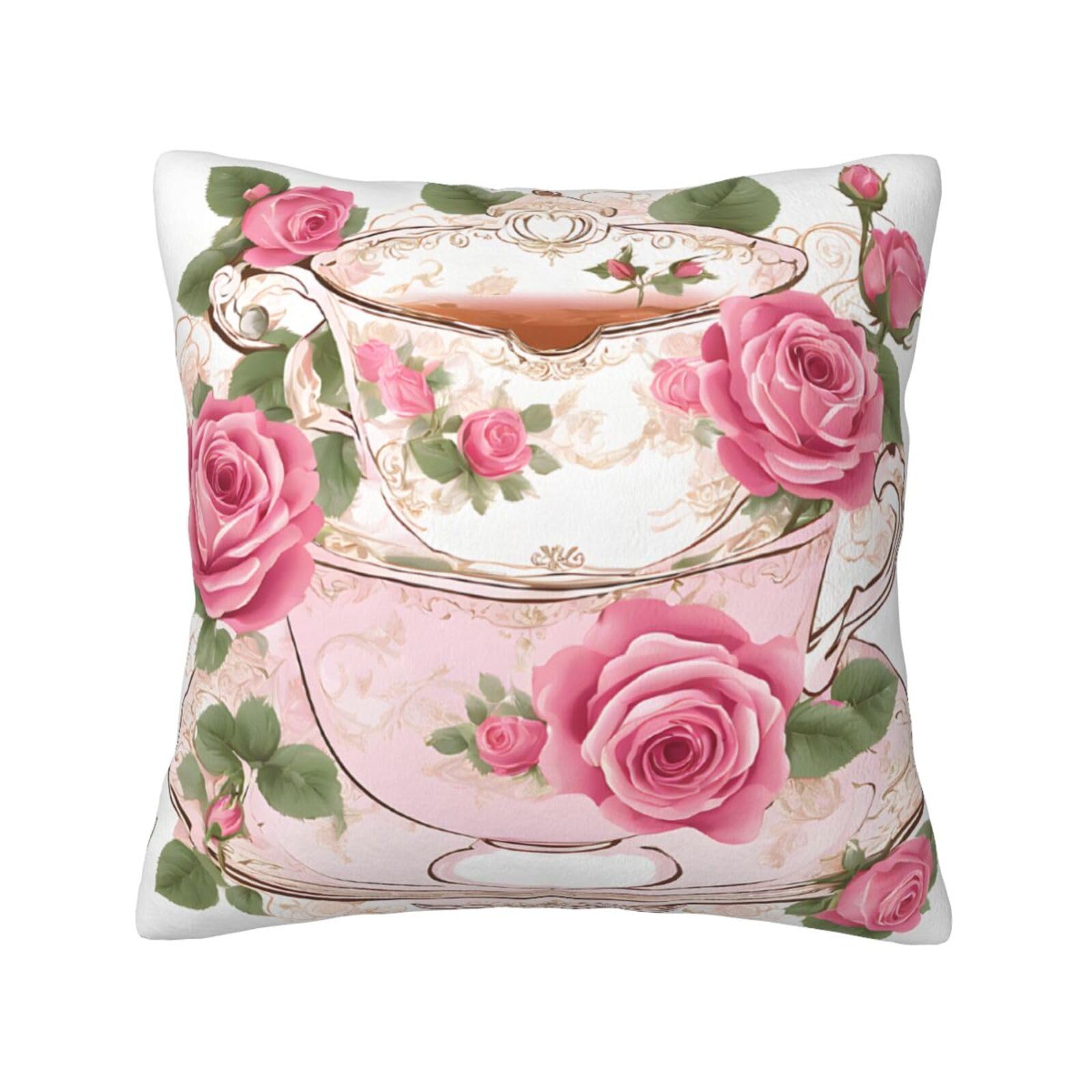 Housse de coussin en velours grand format 66x66cm décoration chic d'automne